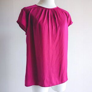 Banana Republic Fuchsia Petite Blouse S Banana Republic Bright Pink Top
